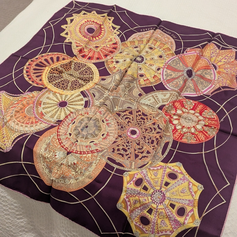 Hermes “Les Dômes Célestes” silk scarf